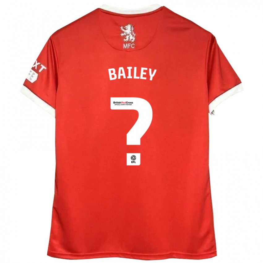 Børn Bailey Palmer #0 Rød Hvid Hjemmebane Spillertrøjer 2024/25 Trøje T-Shirt