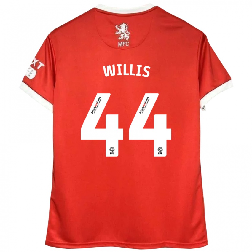 Børn Pharrell Willis #44 Rød Hvid Hjemmebane Spillertrøjer 2024/25 Trøje T-Shirt