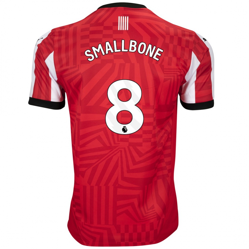 Børn Will Smallbone #8 Rød Hvid Hjemmebane Spillertrøjer 2024/25 Trøje T-Shirt