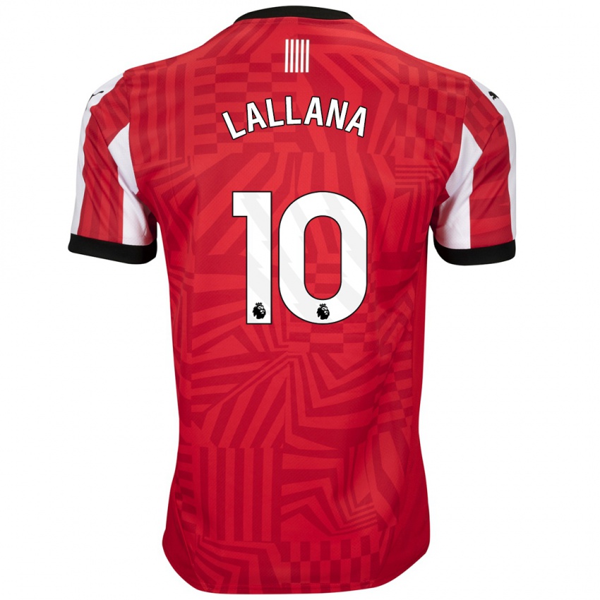 Børn Adam Lallana #10 Rød Hvid Hjemmebane Spillertrøjer 2024/25 Trøje T-Shirt