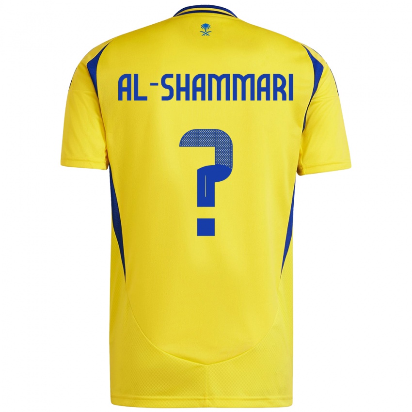 Børn Mansour Al-Shammari #0 Gul Blå Hjemmebane Spillertrøjer 2024/25 Trøje T-Shirt