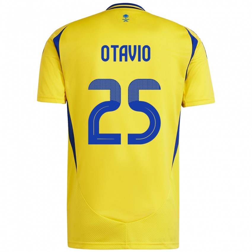 Børn Otavio #25 Gul Blå Hjemmebane Spillertrøjer 2024/25 Trøje T-Shirt