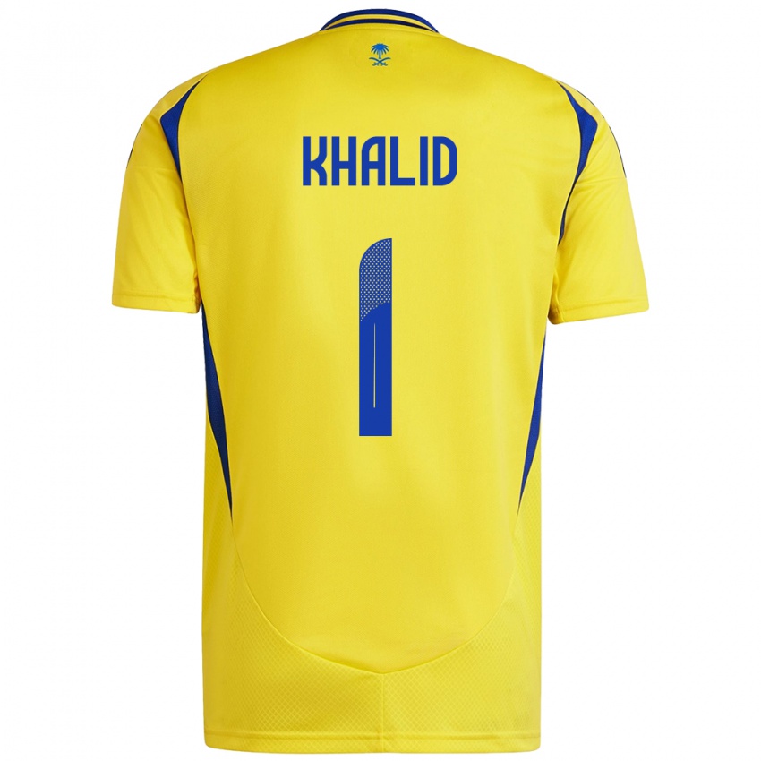 Børn Sara Khalid #1 Gul Blå Hjemmebane Spillertrøjer 2024/25 Trøje T-Shirt