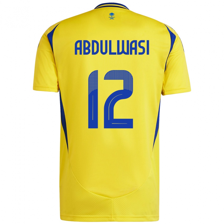 Børn Dalal Abdulwasi #12 Gul Blå Hjemmebane Spillertrøjer 2024/25 Trøje T-Shirt