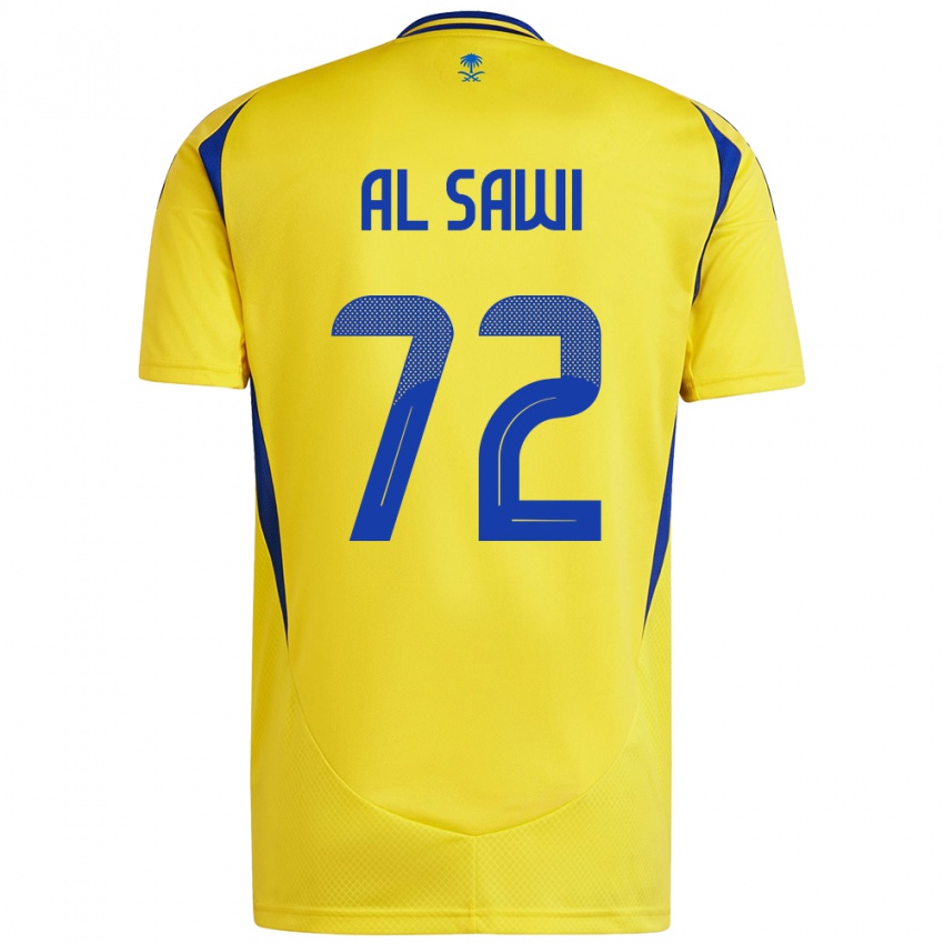 Børn Etaf Al-Sawi #72 Gul Blå Hjemmebane Spillertrøjer 2024/25 Trøje T-Shirt