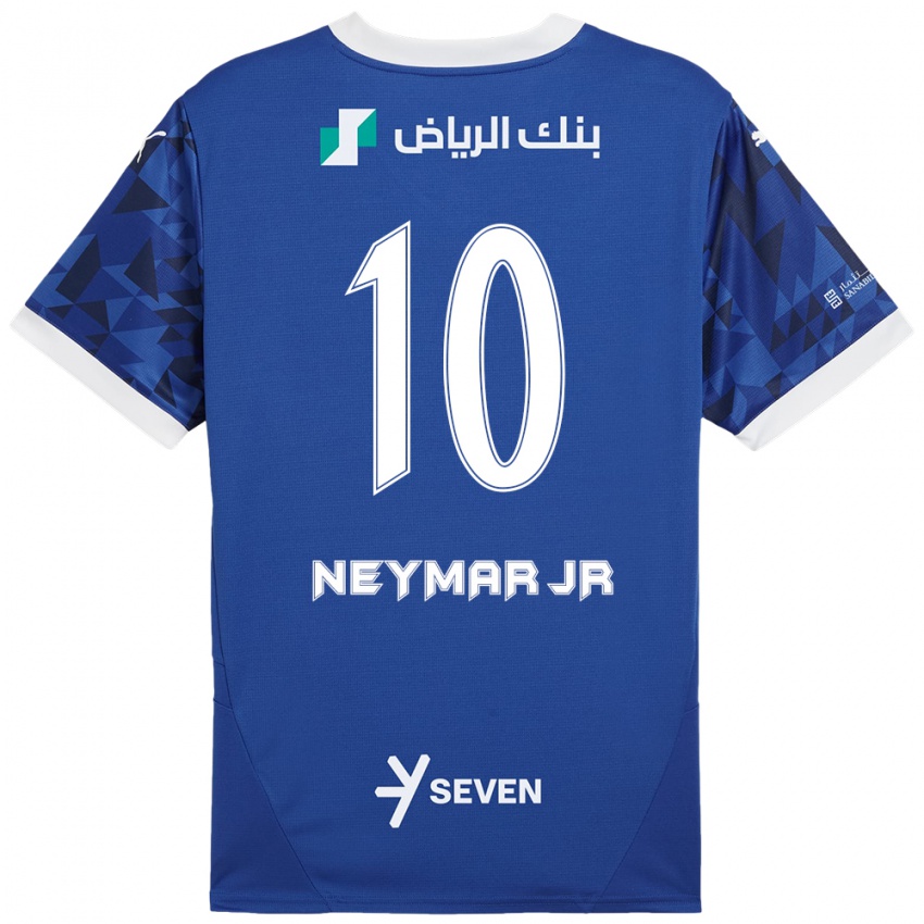 Børn Neymar #10 Mørkeblå Hvid Hjemmebane Spillertrøjer 2024/25 Trøje T-Shirt