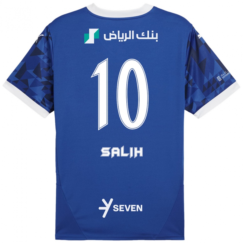 Børn Zakia Salih #10 Mørkeblå Hvid Hjemmebane Spillertrøjer 2024/25 Trøje T-Shirt