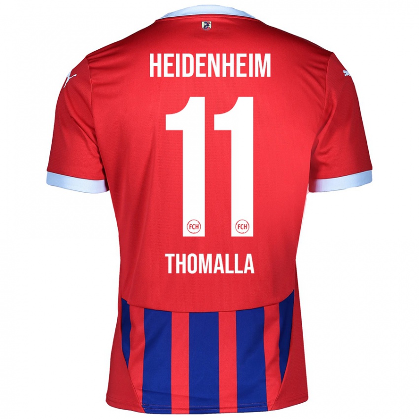 Børn Denis Thomalla #11 Rød Blå Hjemmebane Spillertrøjer 2024/25 Trøje T-Shirt