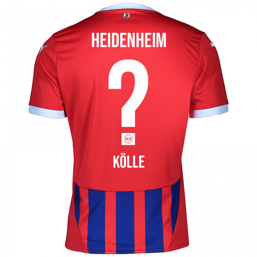 Børn Adam Kölle #0 Rød Blå Hjemmebane Spillertrøjer 2024/25 Trøje T-Shirt