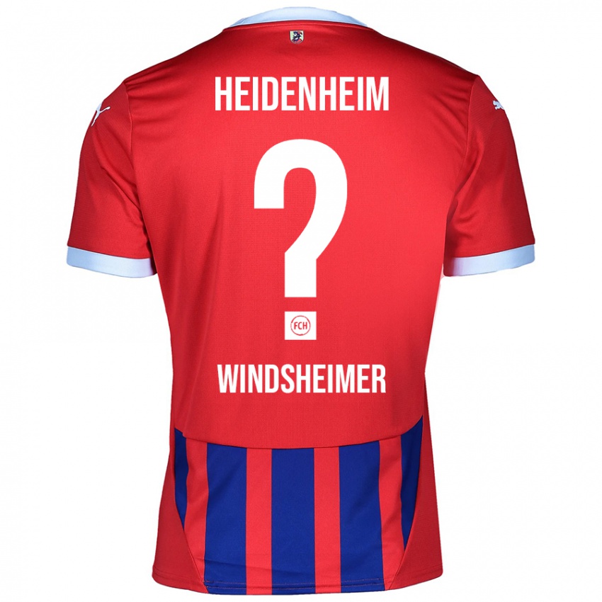 Børn Tim Windsheimer #0 Rød Blå Hjemmebane Spillertrøjer 2024/25 Trøje T-Shirt