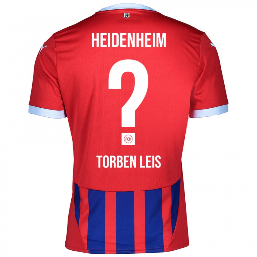 Børn Torben Leis #0 Rød Blå Hjemmebane Spillertrøjer 2024/25 Trøje T-Shirt