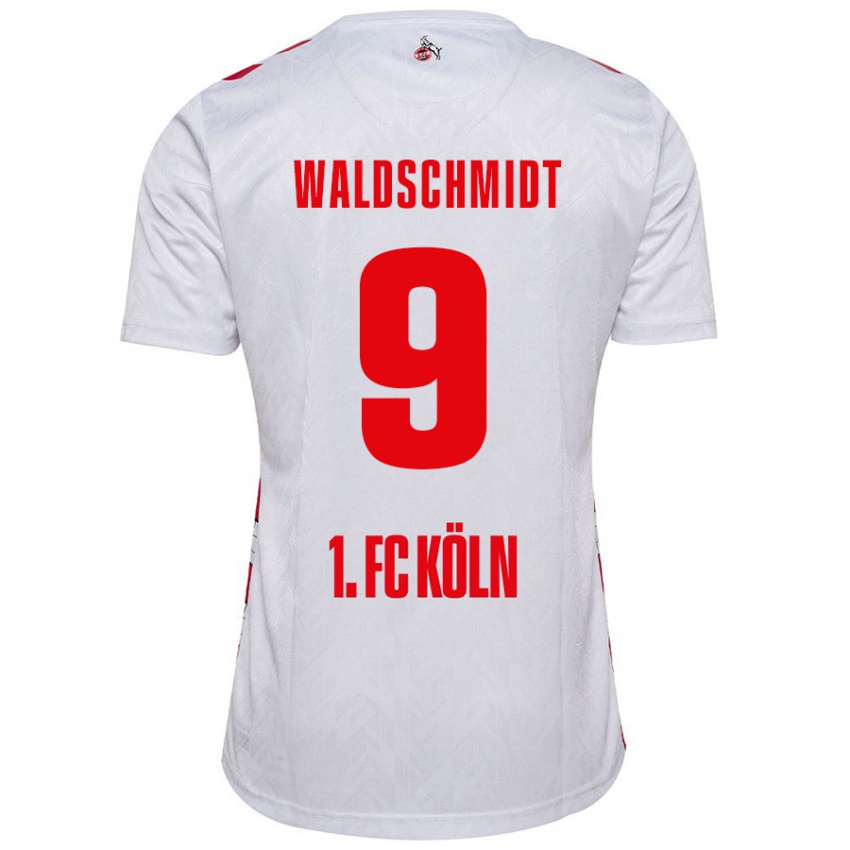 Børn Luca Waldschmidt #9 Hvid Rød Hjemmebane Spillertrøjer 2024/25 Trøje T-Shirt