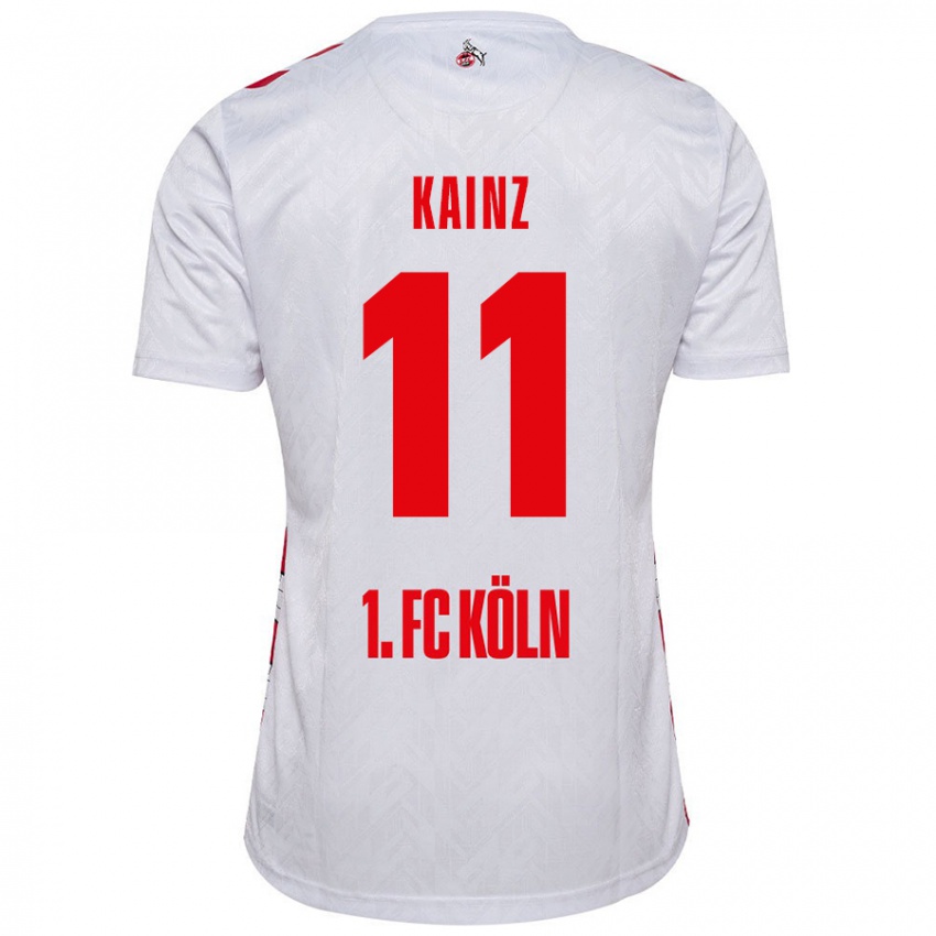 Børn Florian Kainz #11 Hvid Rød Hjemmebane Spillertrøjer 2024/25 Trøje T-Shirt