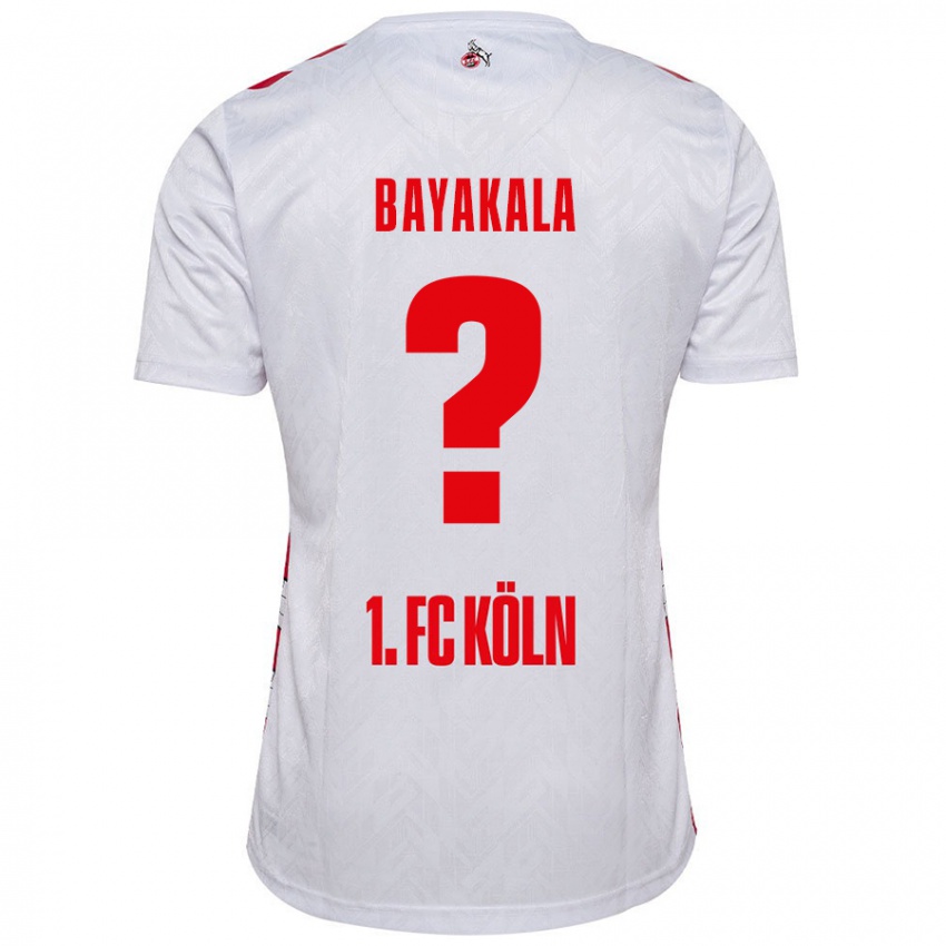 Børn Aaron Bayakala #0 Hvid Rød Hjemmebane Spillertrøjer 2024/25 Trøje T-Shirt