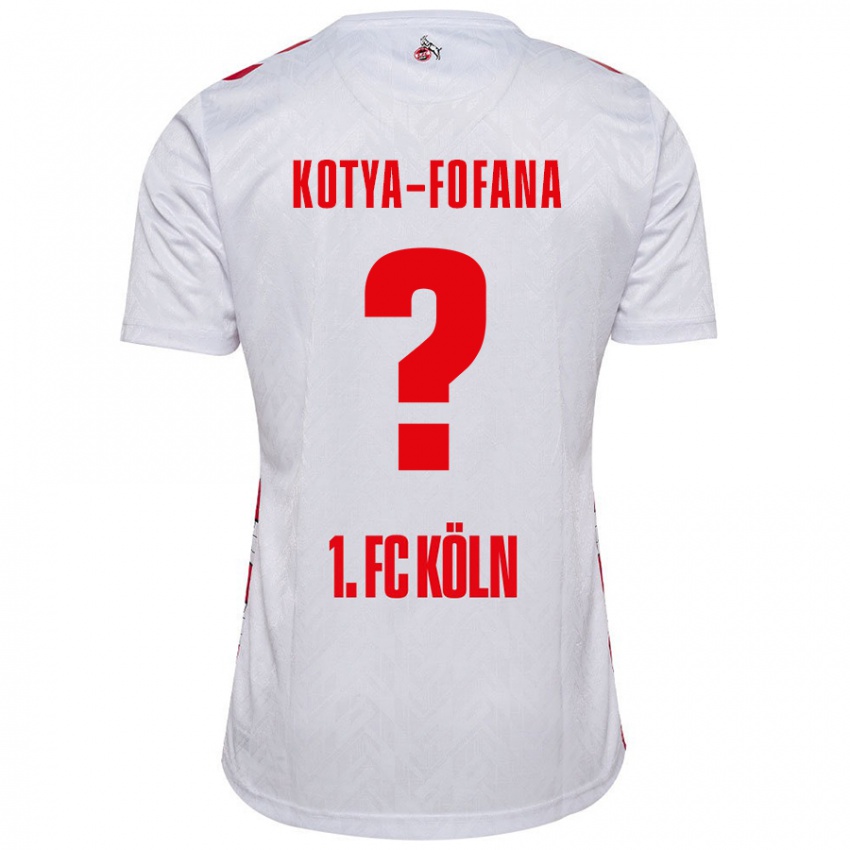 Børn Assad Kotya-Fofana #0 Hvid Rød Hjemmebane Spillertrøjer 2024/25 Trøje T-Shirt