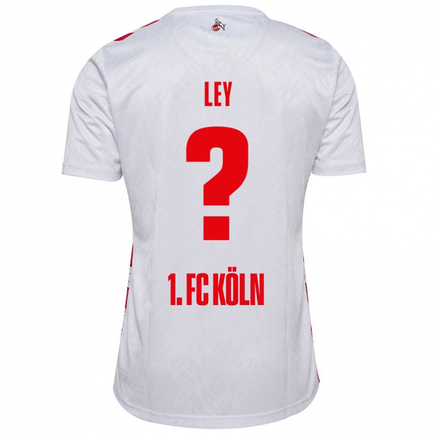 Børn Benjamin Ley #0 Hvid Rød Hjemmebane Spillertrøjer 2024/25 Trøje T-Shirt