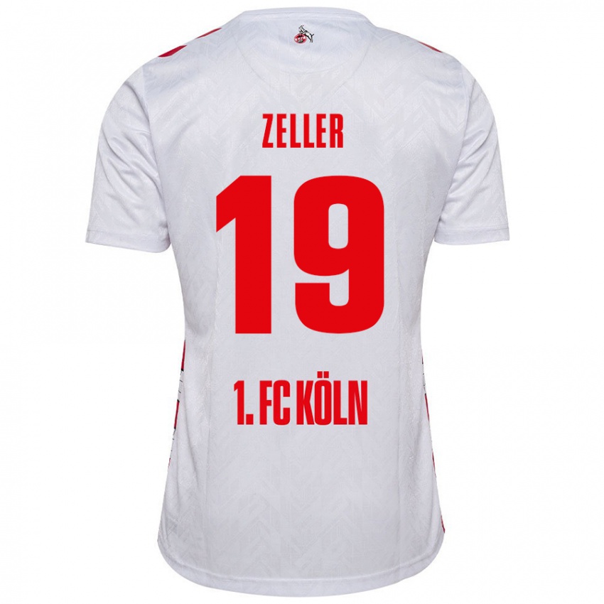 Børn Dóra Zeller #19 Hvid Rød Hjemmebane Spillertrøjer 2024/25 Trøje T-Shirt