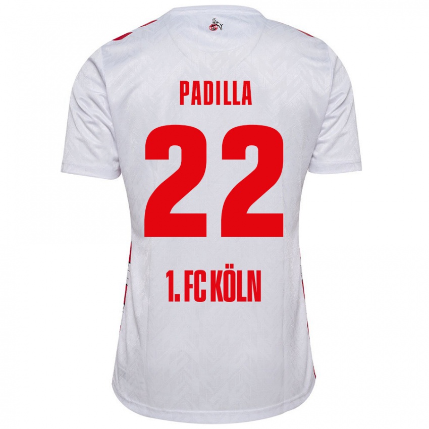 Børn Natalia Padilla #22 Hvid Rød Hjemmebane Spillertrøjer 2024/25 Trøje T-Shirt