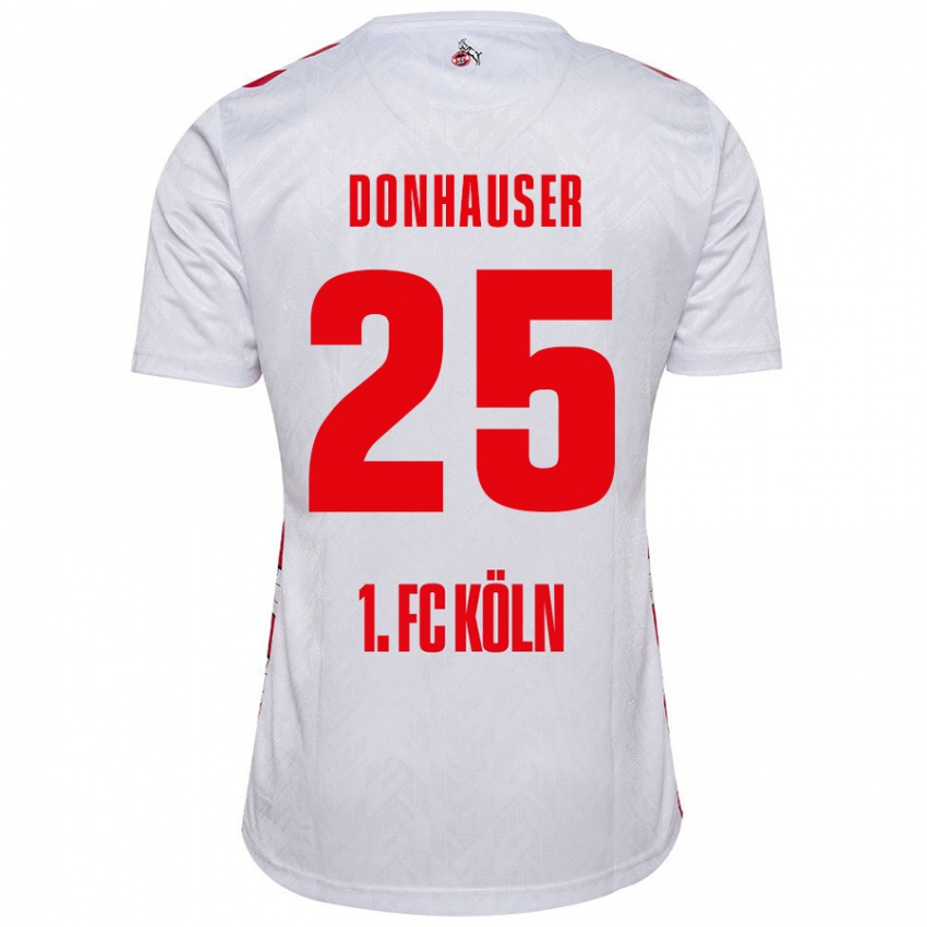 Børn Laura Donhauser #25 Hvid Rød Hjemmebane Spillertrøjer 2024/25 Trøje T-Shirt