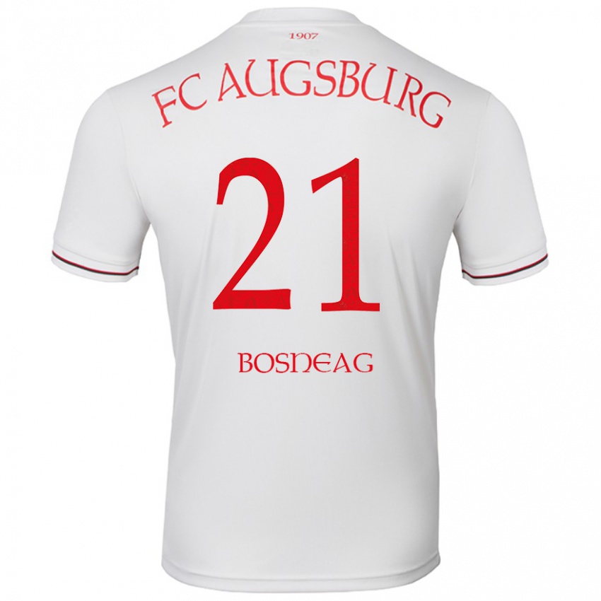 Børn Ioan Boșneag #21 Hvid Hjemmebane Spillertrøjer 2024/25 Trøje T-Shirt