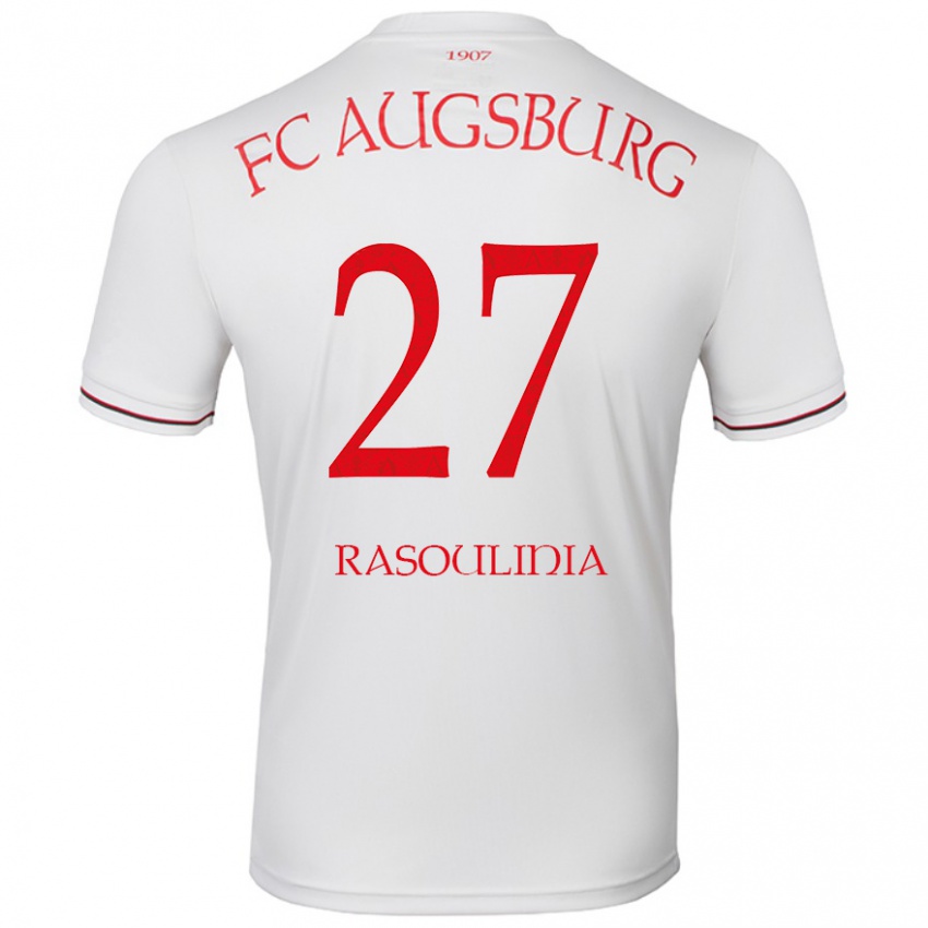 Børn Nick Rasoulinia #27 Hvid Hjemmebane Spillertrøjer 2024/25 Trøje T-Shirt