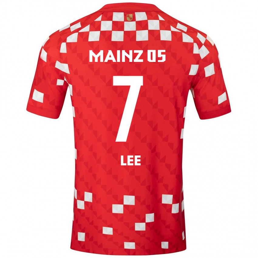 Børn Jae-Sung Lee #7 Hvid Rød Hjemmebane Spillertrøjer 2024/25 Trøje T-Shirt