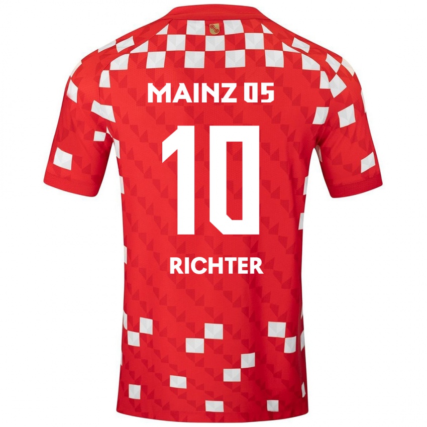 Børn Marco Richter #10 Hvid Rød Hjemmebane Spillertrøjer 2024/25 Trøje T-Shirt