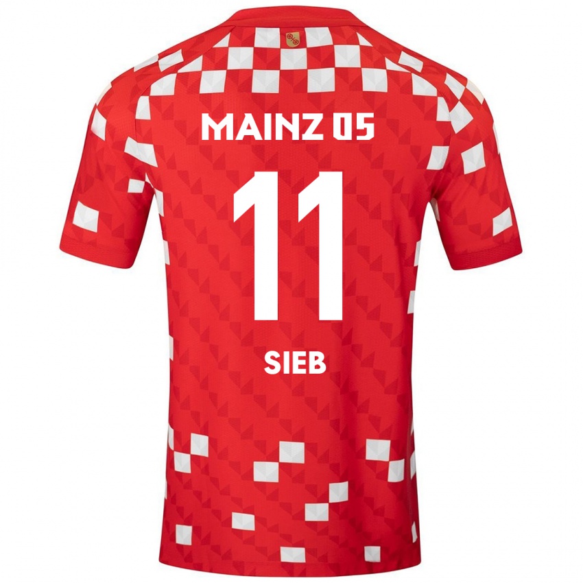 Børn Armindo Sieb #11 Hvid Rød Hjemmebane Spillertrøjer 2024/25 Trøje T-Shirt