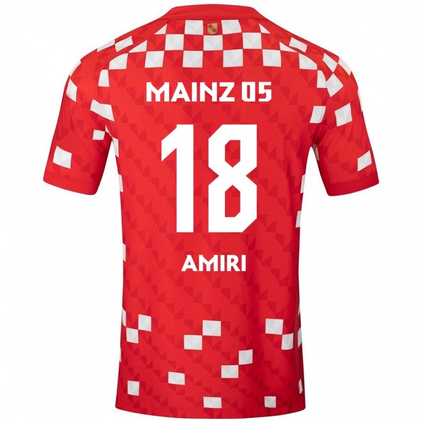 Børn Nadiem Amiri #18 Hvid Rød Hjemmebane Spillertrøjer 2024/25 Trøje T-Shirt