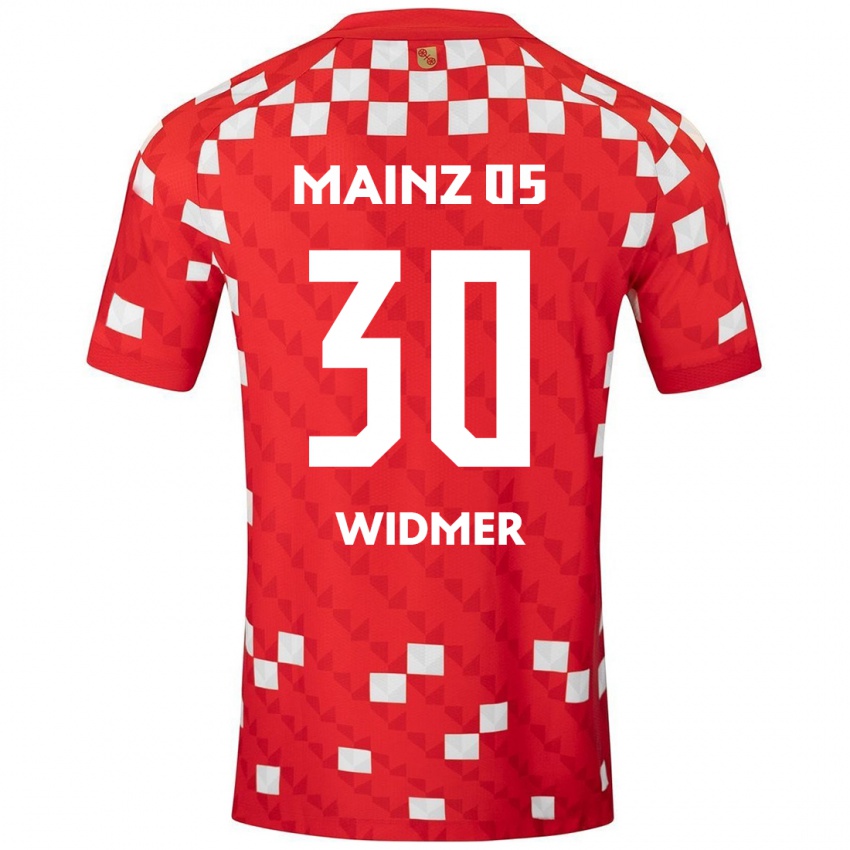 Børn Silvan Widmer #30 Hvid Rød Hjemmebane Spillertrøjer 2024/25 Trøje T-Shirt