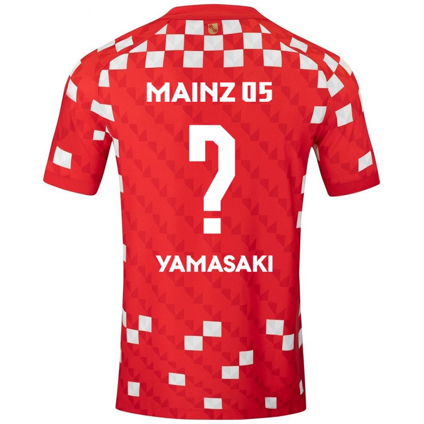 Børn Taiyu Yamasaki #0 Hvid Rød Hjemmebane Spillertrøjer 2024/25 Trøje T-Shirt