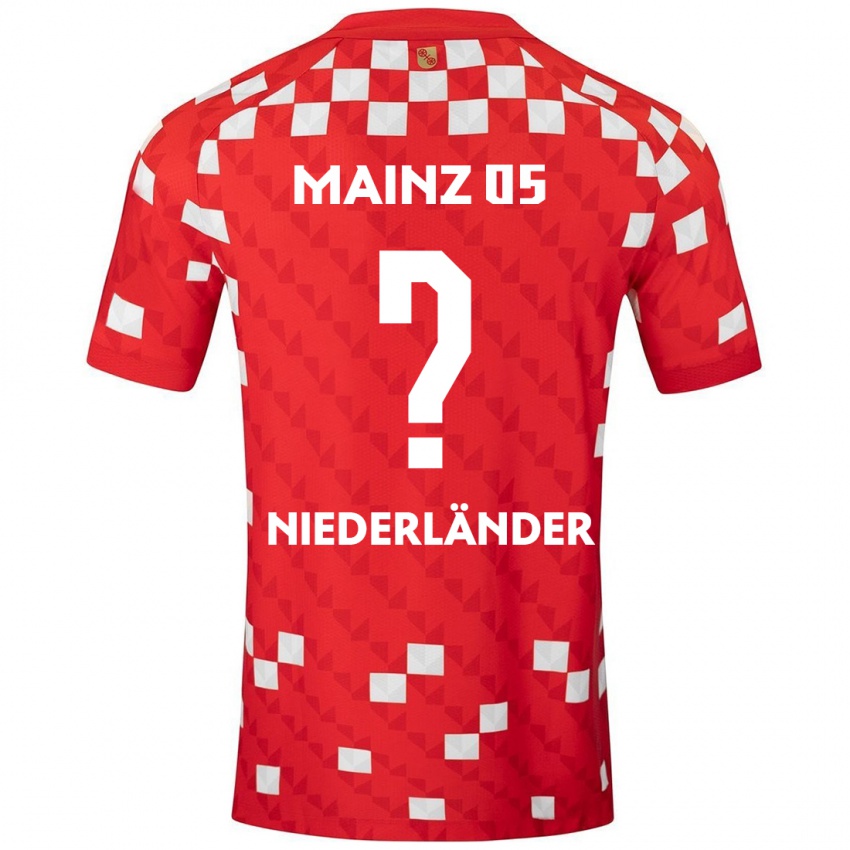 Børn Lennart Niederländer #0 Hvid Rød Hjemmebane Spillertrøjer 2024/25 Trøje T-Shirt