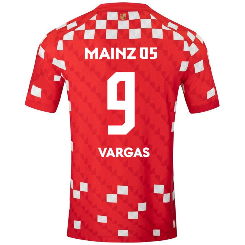 Børn Nayrobi Vargas #9 Hvid Rød Hjemmebane Spillertrøjer 2024/25 Trøje T-Shirt