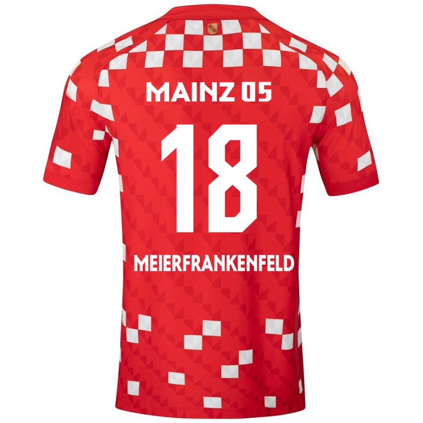 Børn Jana Meierfrankenfeld #18 Hvid Rød Hjemmebane Spillertrøjer 2024/25 Trøje T-Shirt