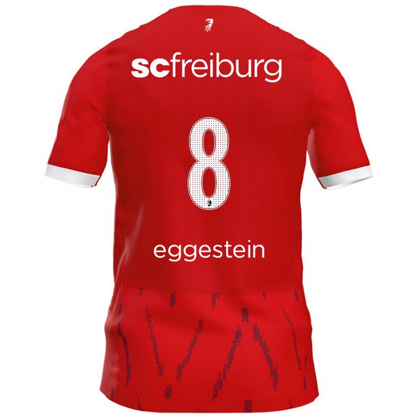 Børn Maximilian Eggestein #8 Rød Hjemmebane Spillertrøjer 2024/25 Trøje T-Shirt