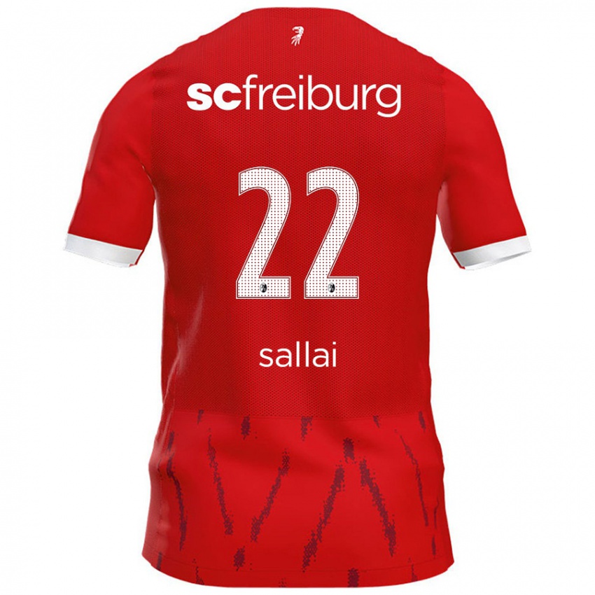 Børn Roland Sallai #22 Rød Hjemmebane Spillertrøjer 2024/25 Trøje T-Shirt