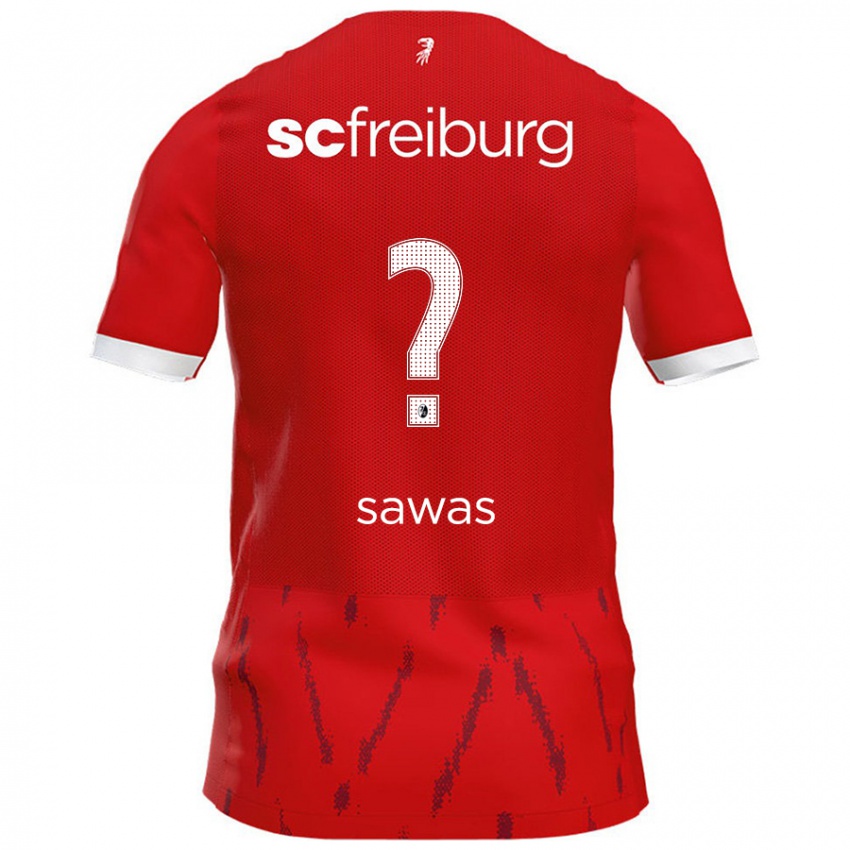 Børn Leon Sawas #0 Rød Hjemmebane Spillertrøjer 2024/25 Trøje T-Shirt