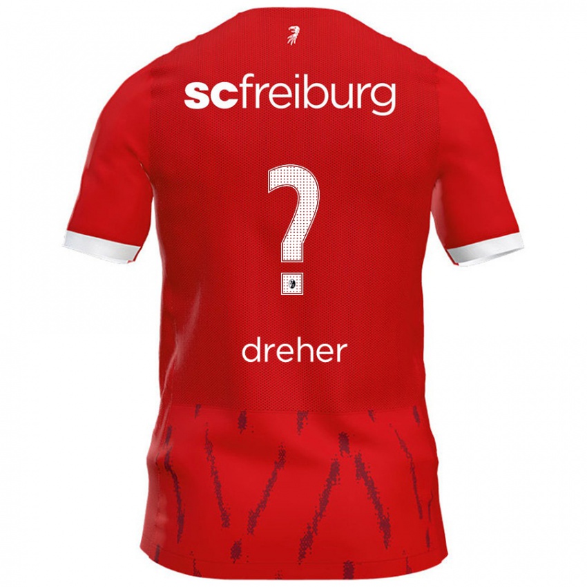 Børn Cedric Dreher #0 Rød Hjemmebane Spillertrøjer 2024/25 Trøje T-Shirt