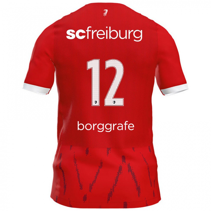 Børn Rafaela Borggräfe #12 Rød Hjemmebane Spillertrøjer 2024/25 Trøje T-Shirt