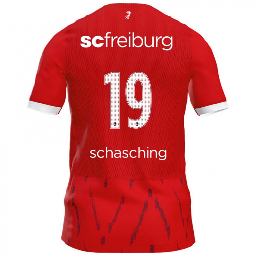 Børn Annabel Schasching #19 Rød Hjemmebane Spillertrøjer 2024/25 Trøje T-Shirt