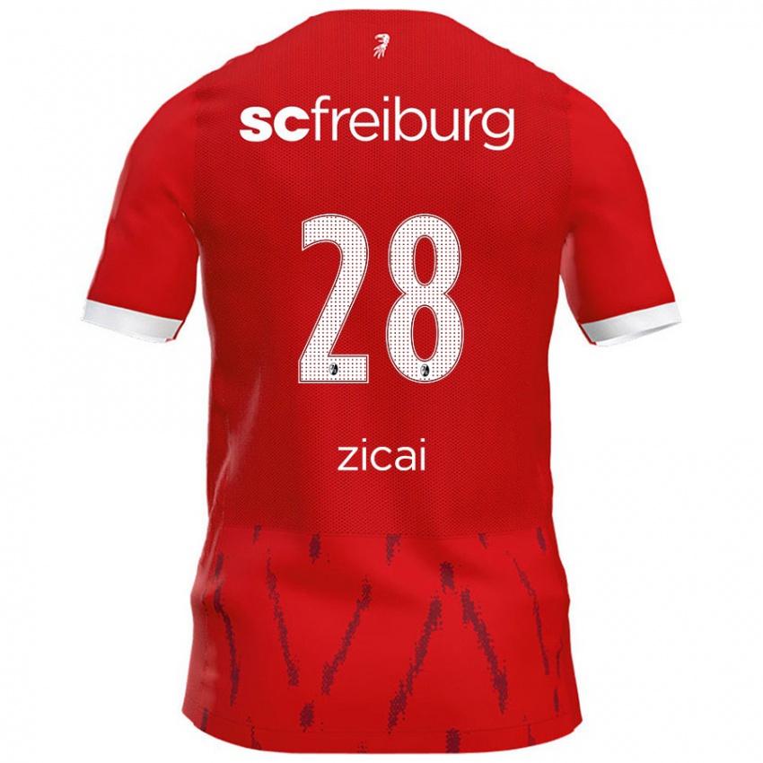 Børn Cora Zicai #28 Rød Hjemmebane Spillertrøjer 2024/25 Trøje T-Shirt