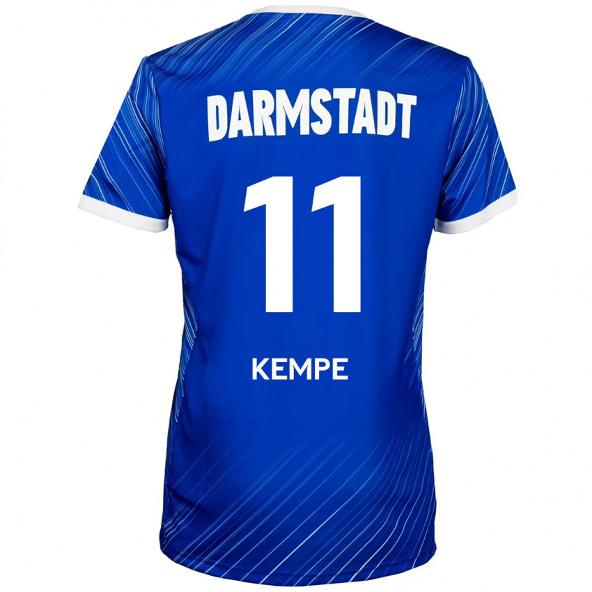 Børn Tobias Kempe #11 Blå Hvid Hjemmebane Spillertrøjer 2024/25 Trøje T-Shirt