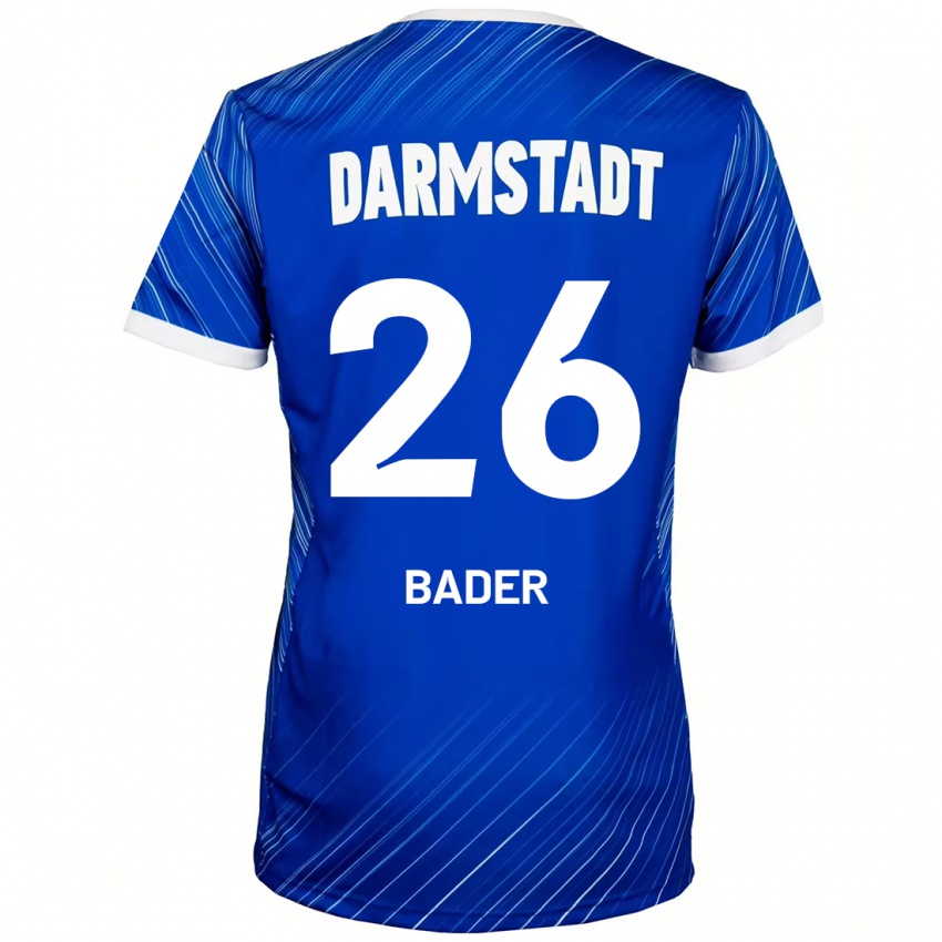 Børn Matthias Bader #26 Blå Hvid Hjemmebane Spillertrøjer 2024/25 Trøje T-Shirt