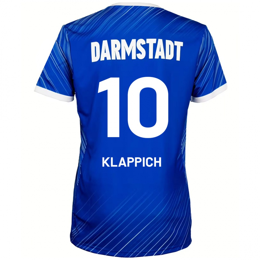 Børn Luis Klappich #10 Blå Hvid Hjemmebane Spillertrøjer 2024/25 Trøje T-Shirt