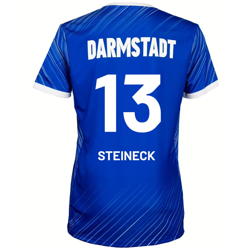 Børn Tom Steineck #13 Blå Hvid Hjemmebane Spillertrøjer 2024/25 Trøje T-Shirt