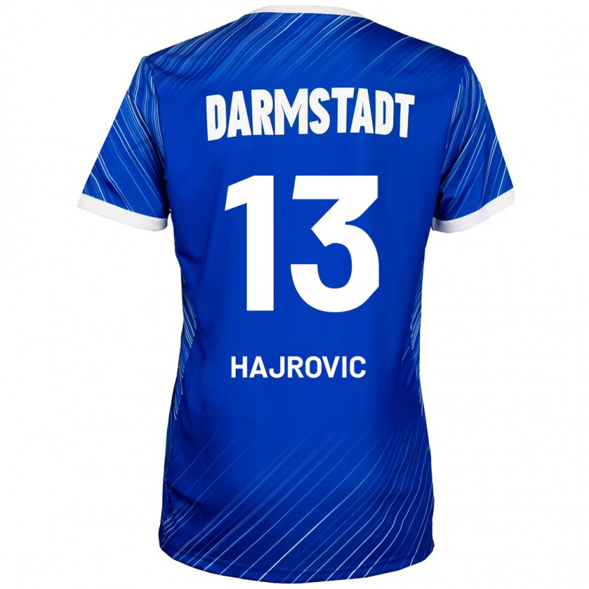 Børn Vahid Hajrovic #13 Blå Hvid Hjemmebane Spillertrøjer 2024/25 Trøje T-Shirt