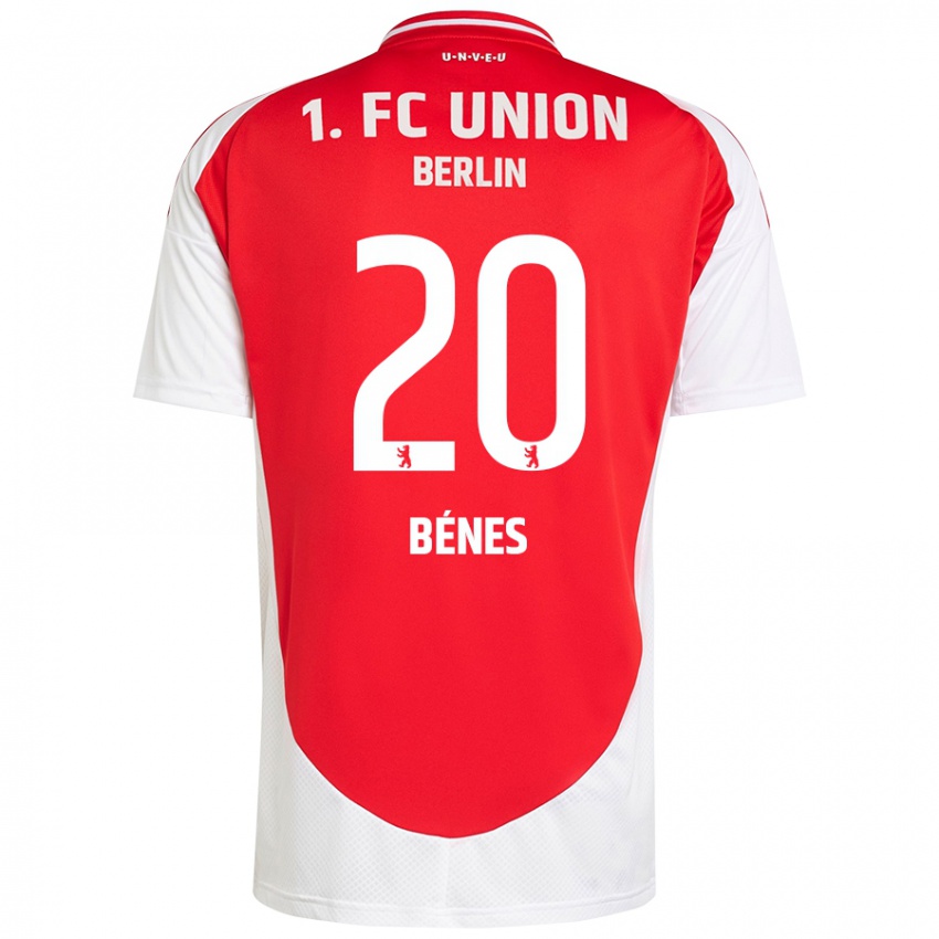 Børn László Bénes #20 Rød Hvid Hjemmebane Spillertrøjer 2024/25 Trøje T-Shirt