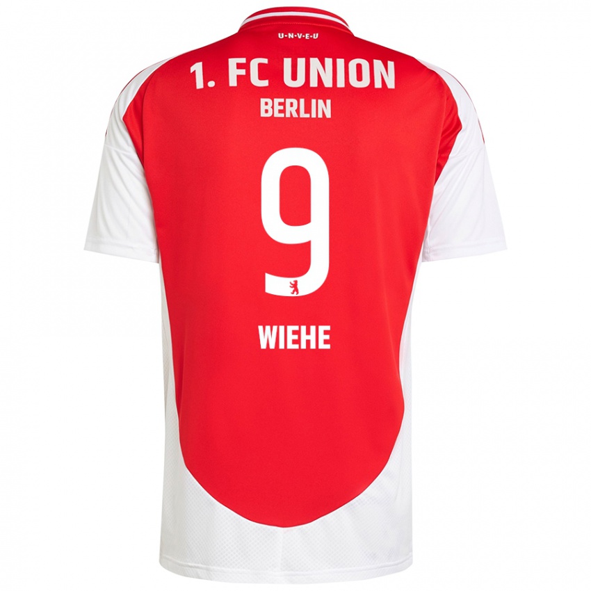 Børn Jakob Wiehe #9 Rød Hvid Hjemmebane Spillertrøjer 2024/25 Trøje T-Shirt