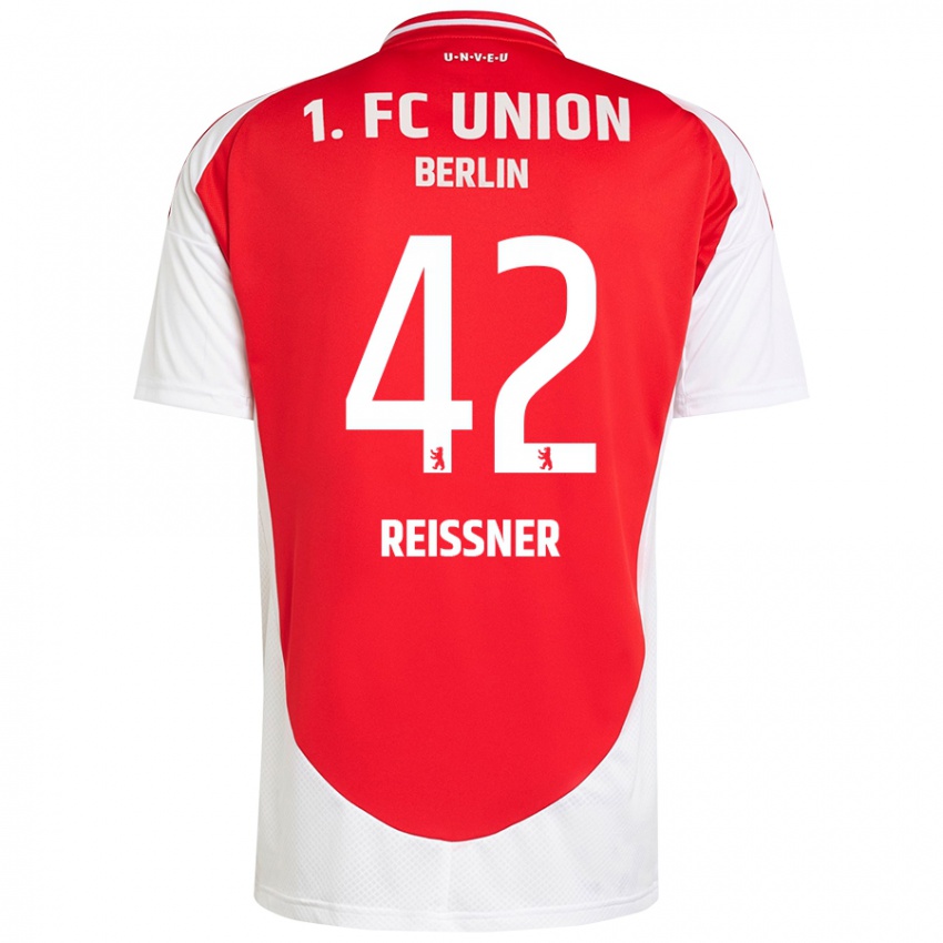 Børn Naika Reissner #42 Rød Hvid Hjemmebane Spillertrøjer 2024/25 Trøje T-Shirt