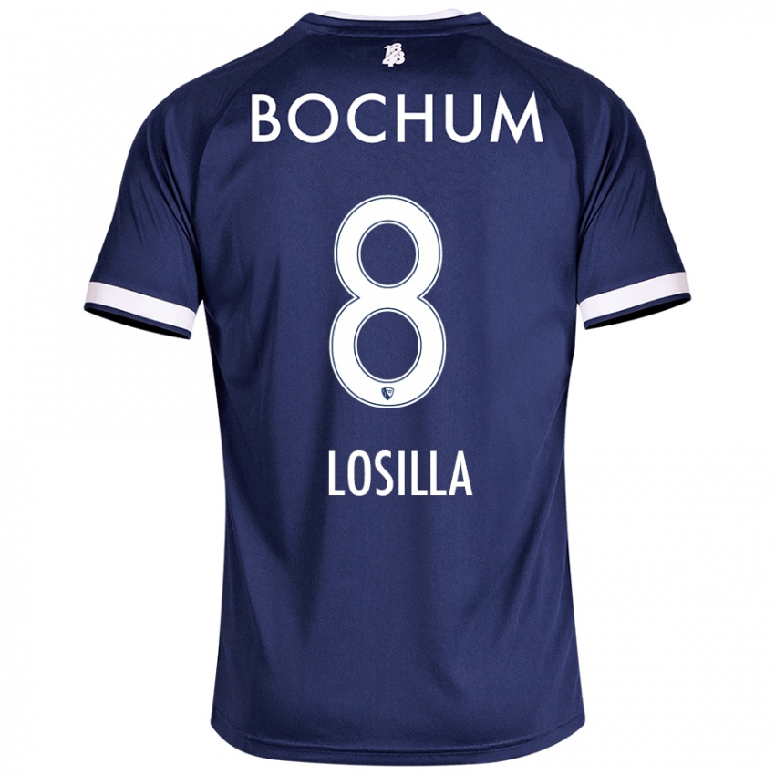 Børn Anthony Losilla #8 Mørkeblå Hjemmebane Spillertrøjer 2024/25 Trøje T-Shirt